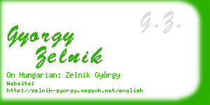 gyorgy zelnik business card