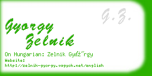 gyorgy zelnik business card